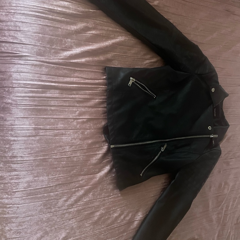 Black biker jacket